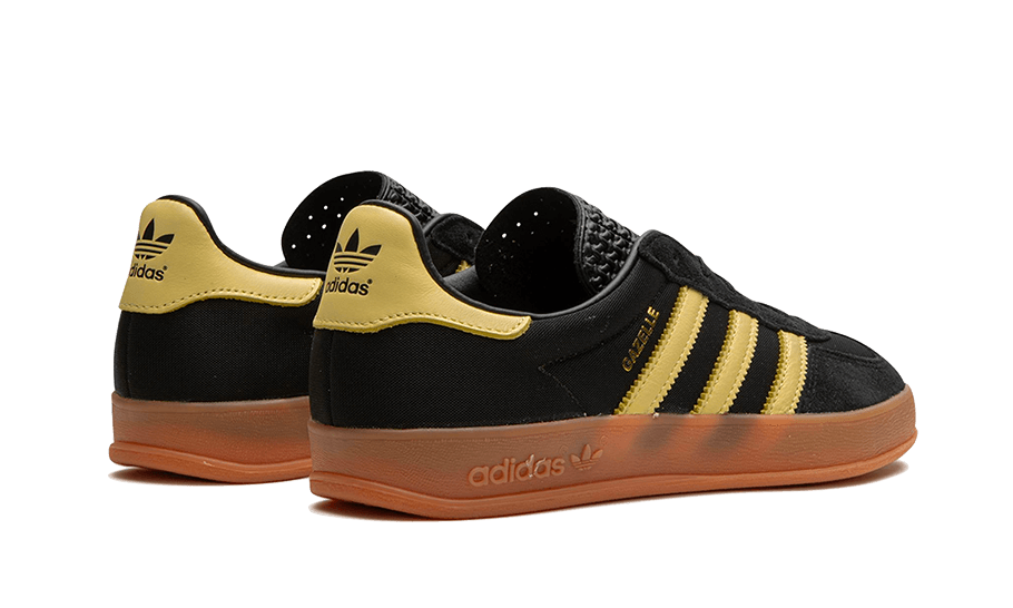 Adidas Gazelle Indoor Core Black Almost Yellow - UNISOLE