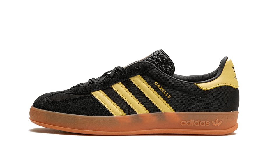 Adidas Gazelle Indoor Core Black Almost Yellow - UNISOLE