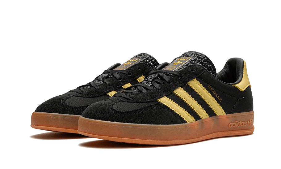 Adidas Gazelle Indoor Core Black Almost Yellow - UNISOLE