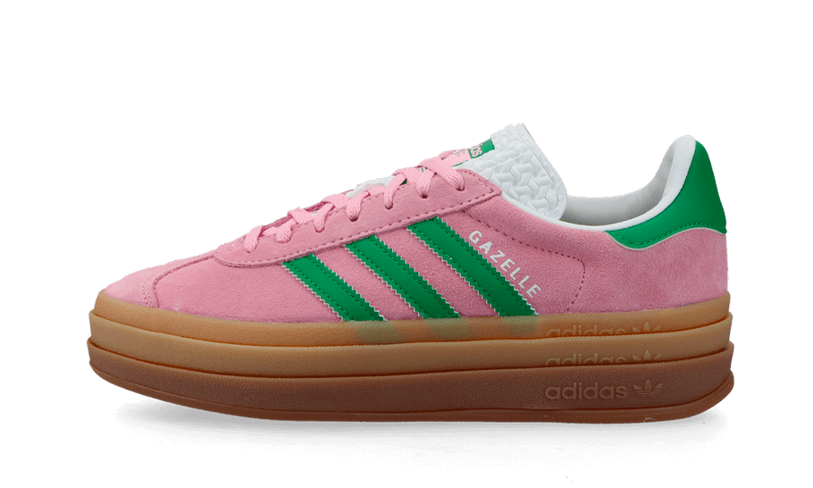 Adidas Gazelle Bold True Pink Green Cloud White - UNISOLE