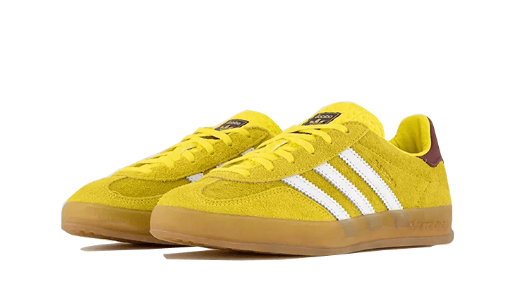Adidas Gazelle Indoor Bright Yellow Burgundy - UNISOLE