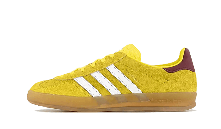 Adidas Gazelle Indoor Bright Yellow Burgundy - UNISOLE
