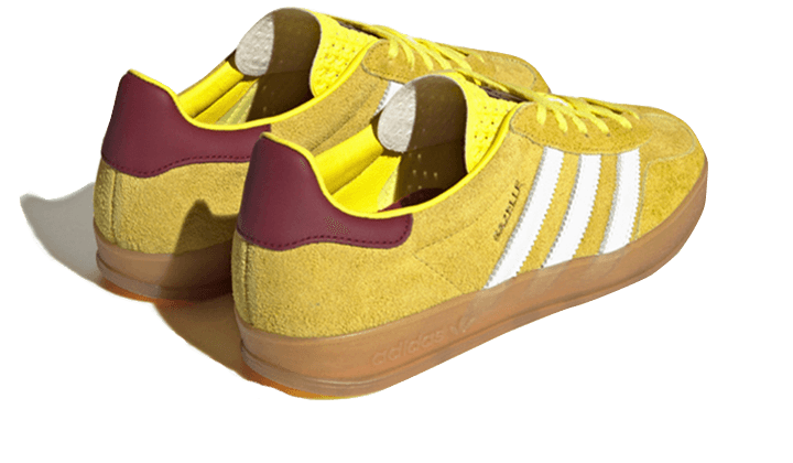 Adidas Gazelle Indoor Bright Yellow Burgundy - UNISOLE