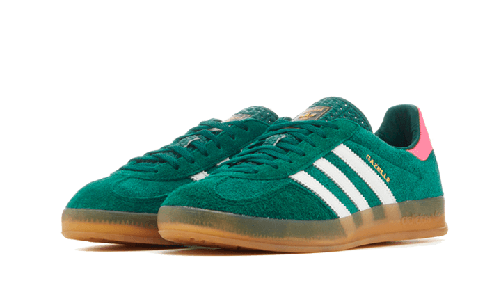 Adidas Gazelle Indoor Collegiate Green Lucid Pink - UNISOLE