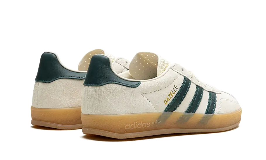 Adidas Gazelle Indoor Cream White Collegiate Green Gum - UNISOLE