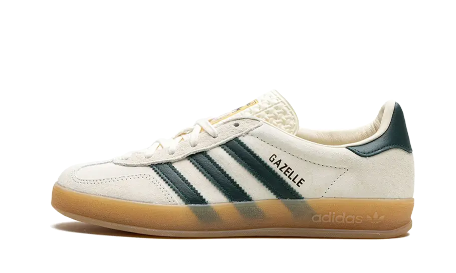 Adidas Gazelle Indoor Cream White Collegiate Green Gum - UNISOLE