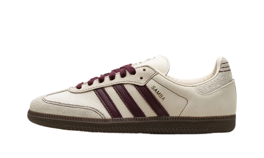 Adidas Samba OG Wonder White Maroon Putty Grey - UNISOLE