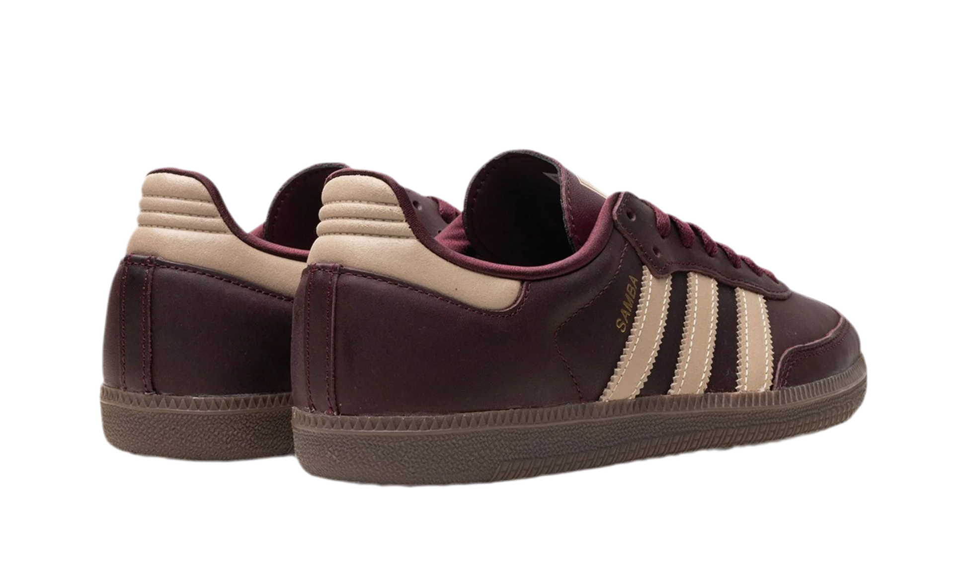 Adidas Samba Bordeaux Maroon Gold UNISOLE