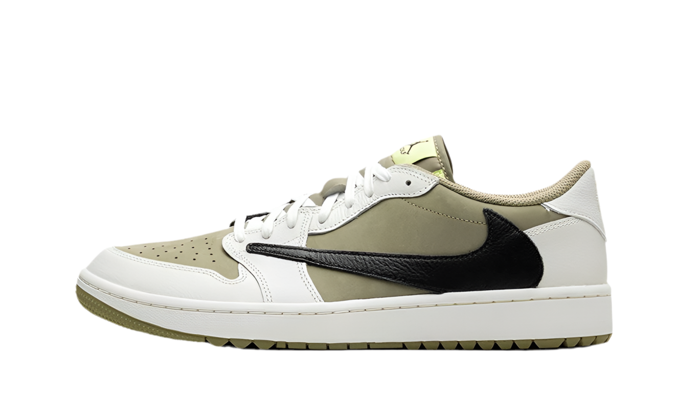 Air Jordan 1 Retro Low Golf Travis Scott Neutral Olive - UNISOLE