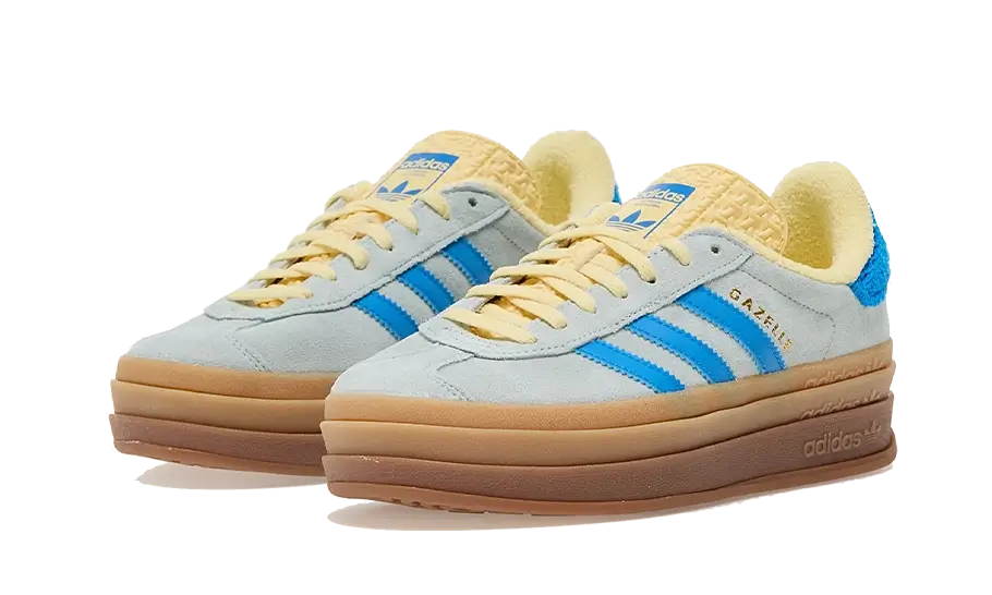 Adidas Gazelle Bold Almost Blue Yellow - UNISOLE