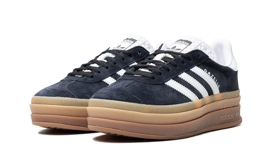 Adidas Gazelle Bold Core Black Cloud White - UNISOLE