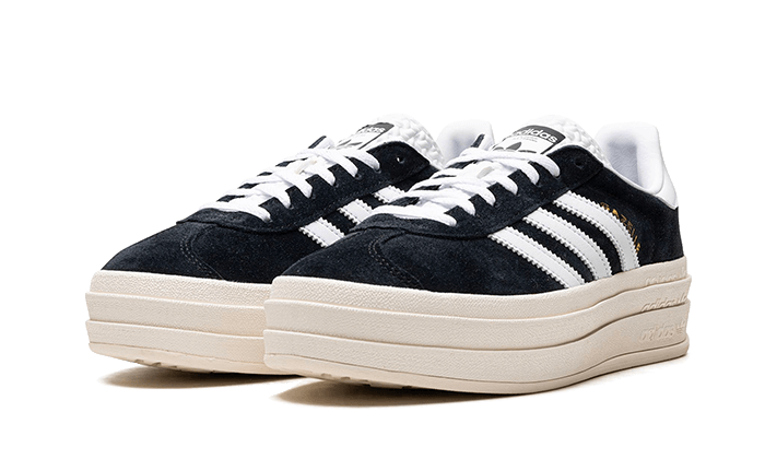 Adidas Gazelle Bold Core Black White - UNISOLE