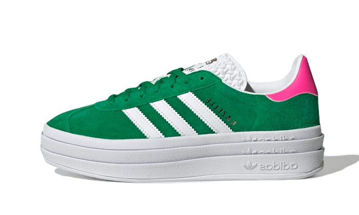 Adidas Gazelle Bold Green Lucid Pink - UNISOLE