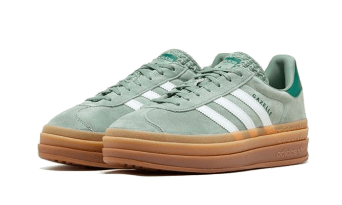 Adidas Gazelle Bold Silver Green - UNISOLE