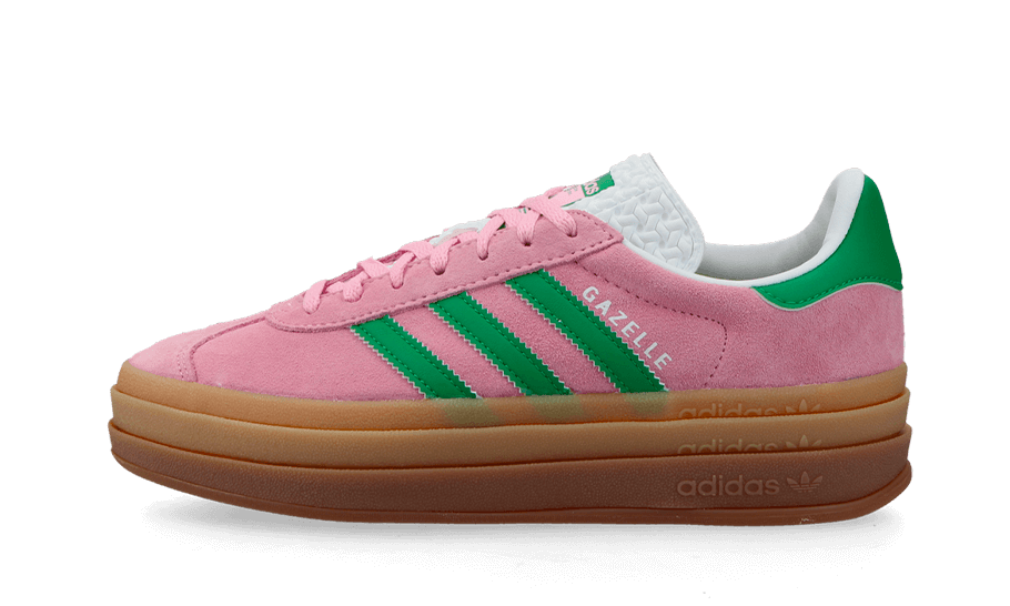 Adidas Gazelle Bold True Pink Green Cloud White - UNISOLE