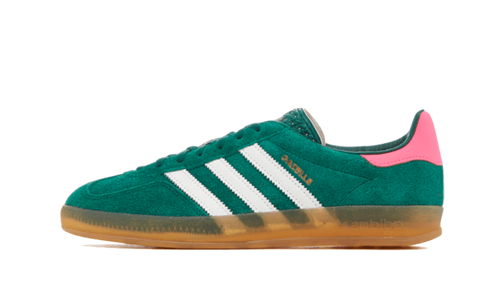 Adidas Gazelle Indoor Collegiate Green Lucid Pink - UNISOLE