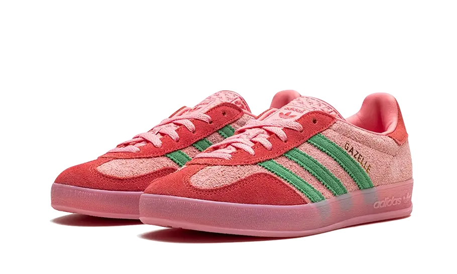 Adidas Gazelle Indoor Semi Pink Spark Preloved Scarlet - UNISOLE