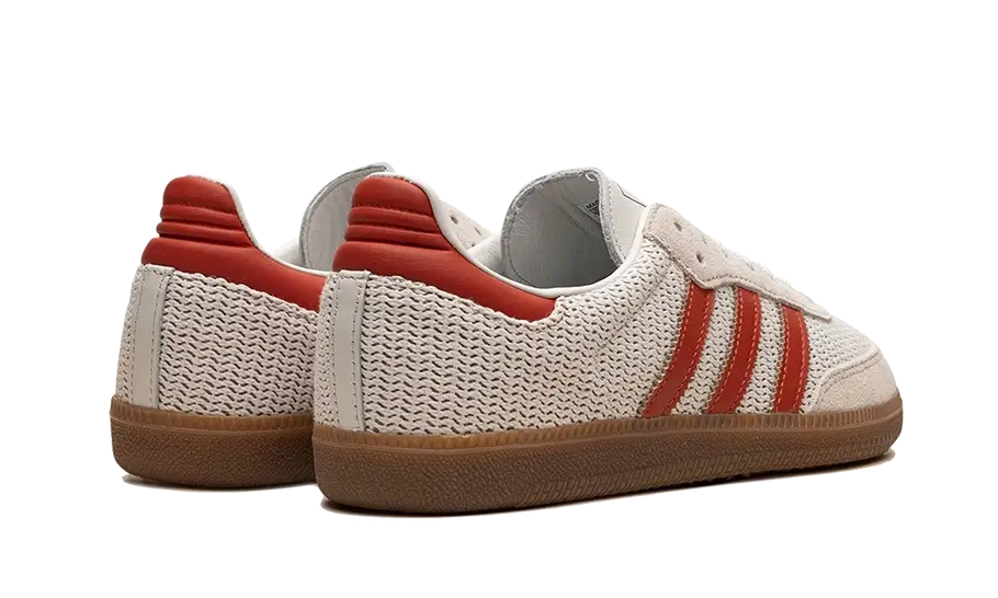 Adidas Samba OG Crystal White Preloved Red - UNISOLE