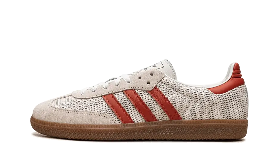 Adidas Samba OG Crystal White Preloved Red - UNISOLE