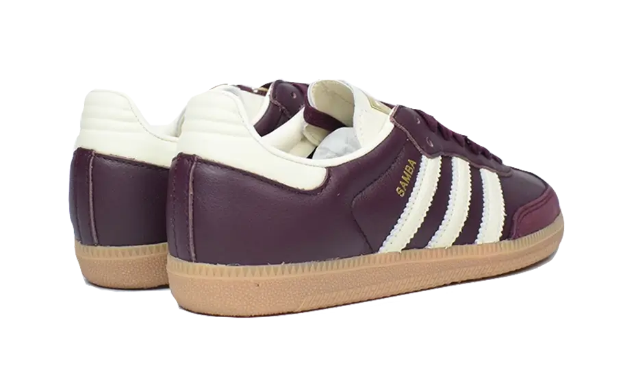 Adidas Samba OG Maroon Gold Metallic - UNISOLE