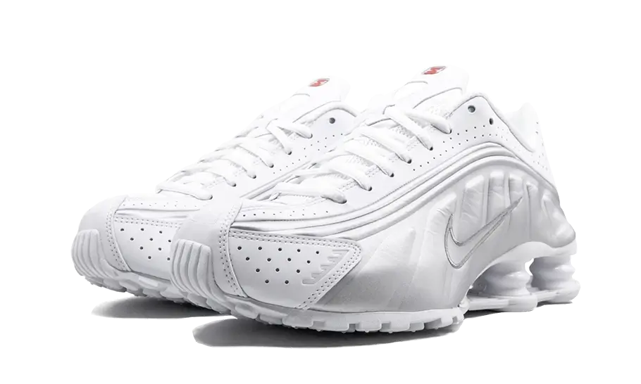 Nike Shox R4 White Metallic Silver UNISOLE