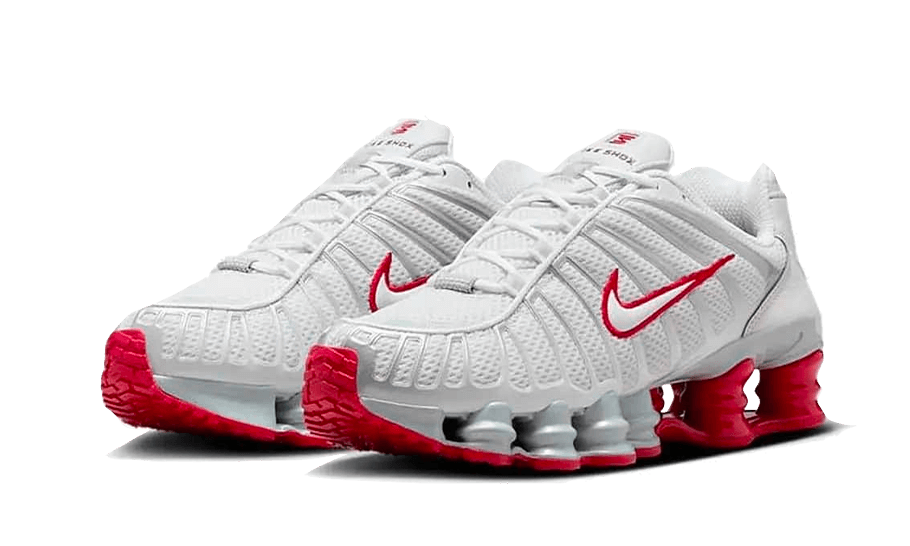 Nike Shox TL Platinum Tint Gym Red - UNISOLE